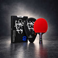 Loki Table Tennis Racket - Kirin 2-Star With Bag - Red/Black