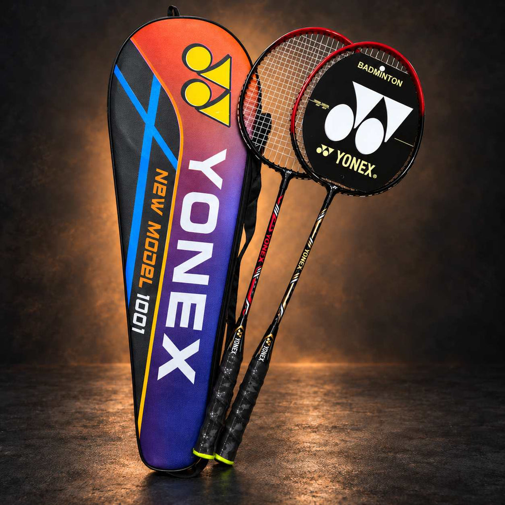 Yonex Badminton Racket Pair with Cover