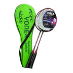 Yonex Badminton Racket Pair with Green Cover