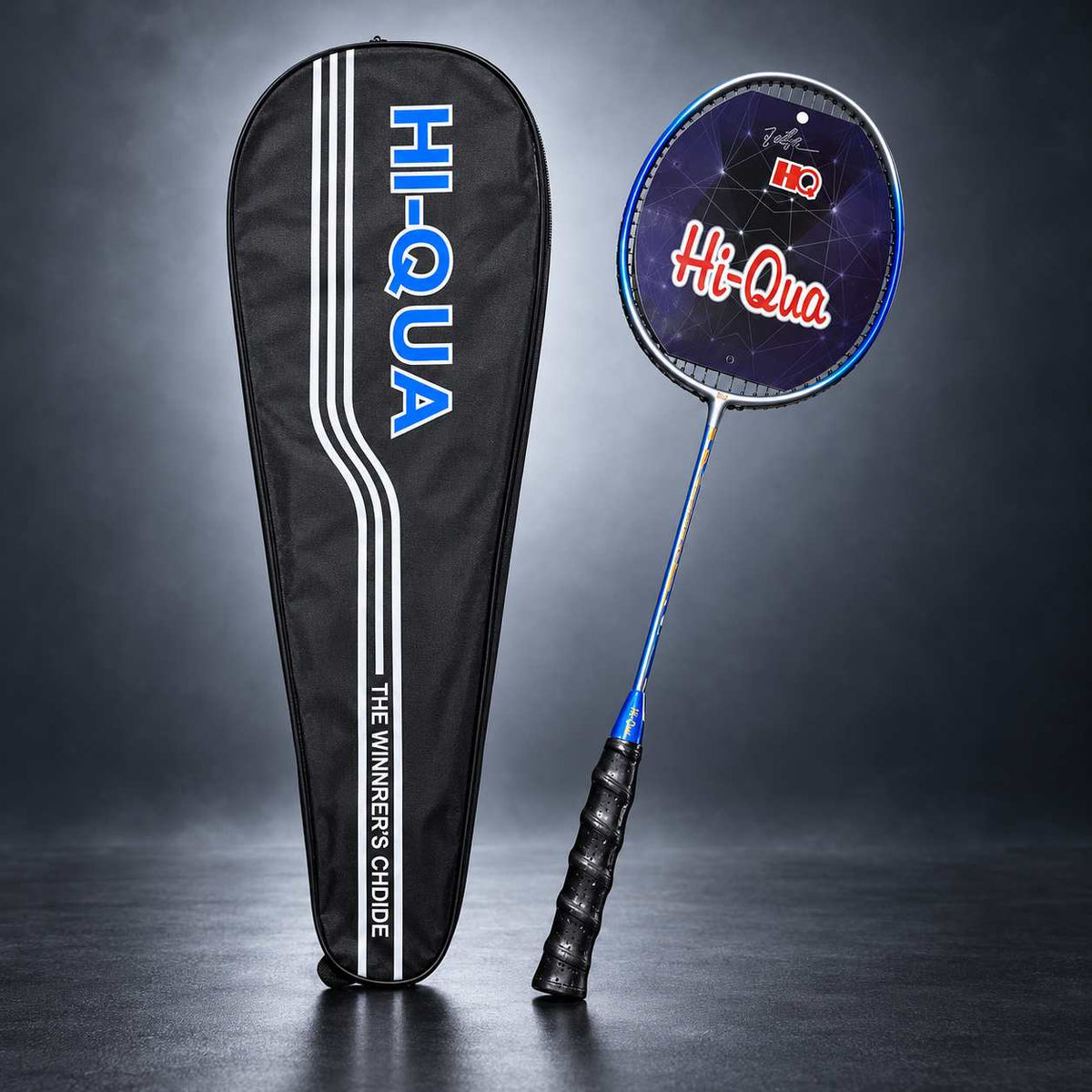 Hi-Qua Badminton Racket Pair with Black Cover