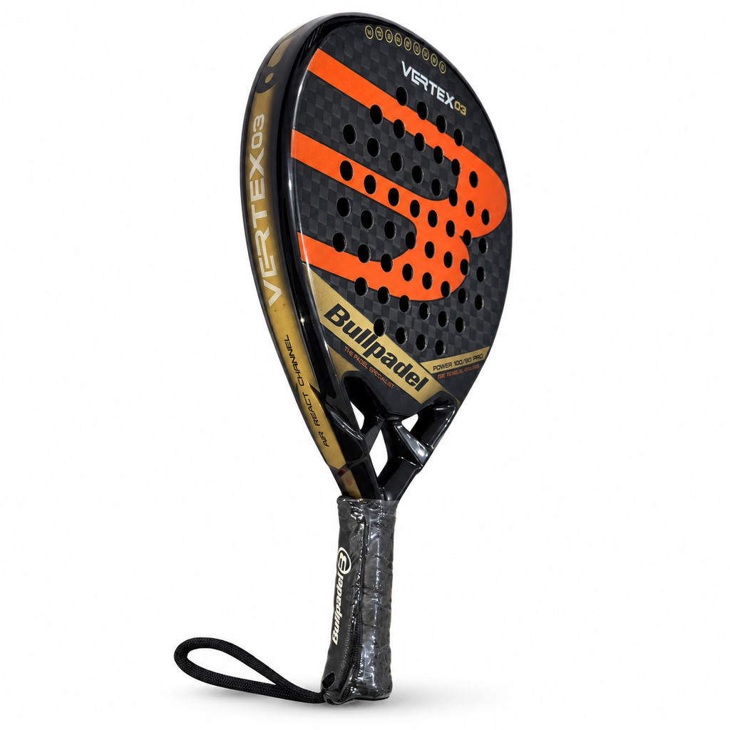 Bullpadel Vertex03 racket on white background