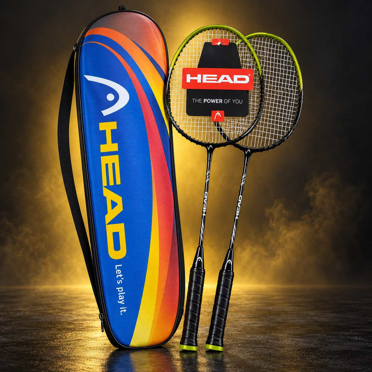 HEAD Badminton Racket Pair with Cover