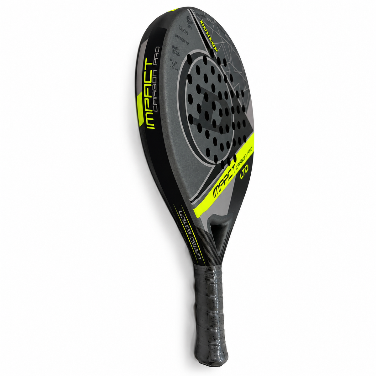 Dunlop Impact Carbon Pro LTD racket white background view 2