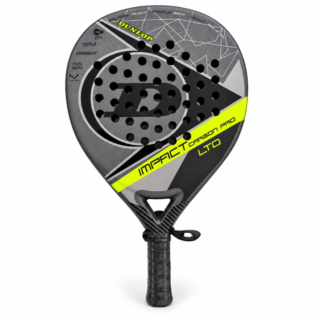 Dunlop Impact Carbon Pro LTD racket white background view 3