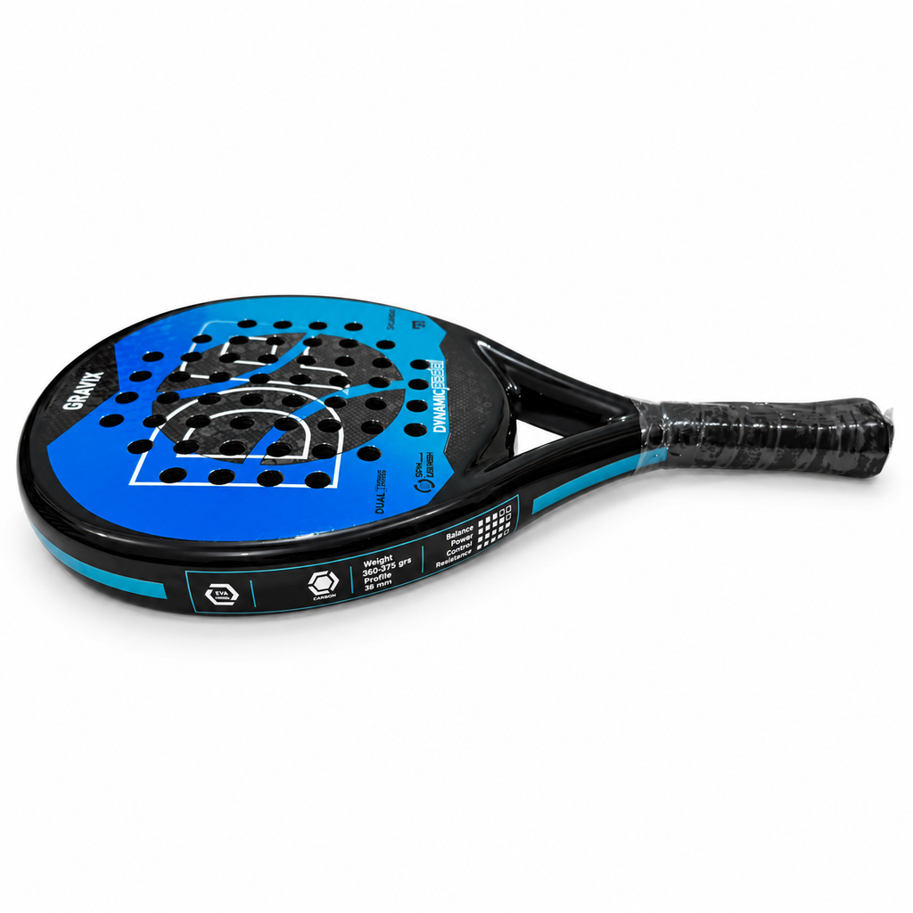 Dynamic Padel Gravix racket white background view 1