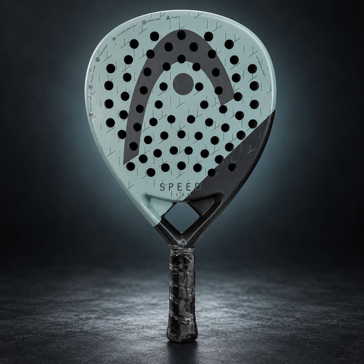 HEAD Speed racket on dark studio background