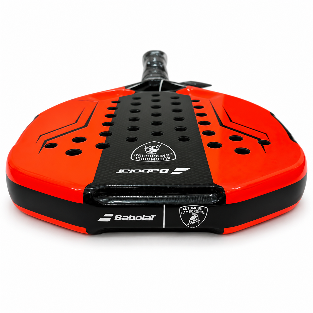 Lamborghini-style padel racket on white background